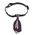 thumbnail image 1 of Collar de Pajarita para Perro Yinane Bowties Rayas Vino M, 1 of 8