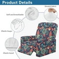 thumbnail image 5 of Garronmavis Retro Hippie Floral Recliner Cover Washable Stretch Recliner Chair Cover 1 Seat Furniture Protector with Elastic Bottom for Dog,Kids, 5 of 7