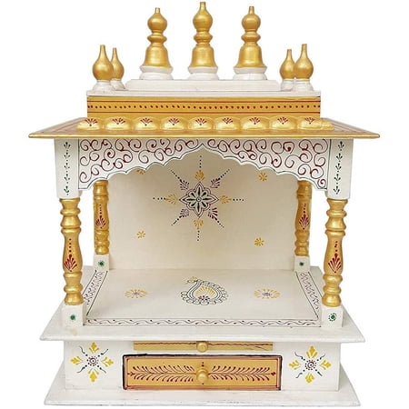 Kamdhenu art and craft Wooden King Temple (Red)
