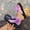 Purple, variant on YHAJDS Women's Flip Flops Slippers Toe Post Floral Embellishment Comfort Flat Sandals Summer Vacation Outdoor Shoes