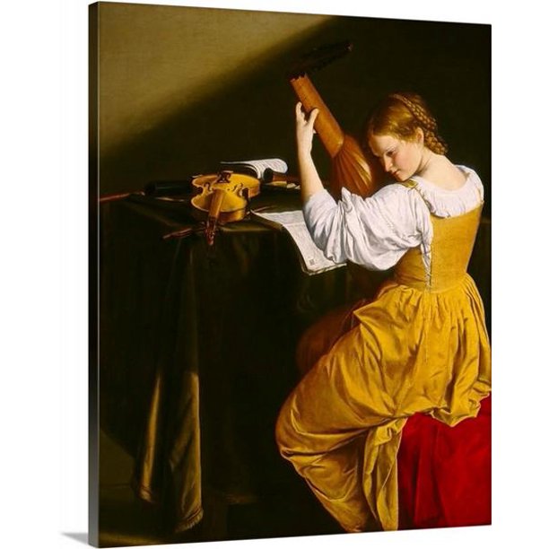 The Lute Player (1612) by Orazio Gentileschi, The Lute Player, Orazio