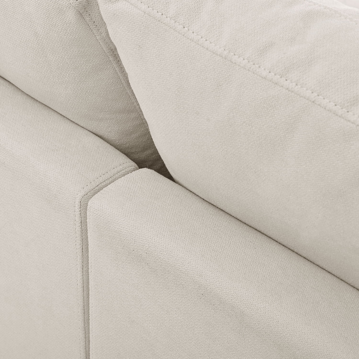Kadyn Upholstery Convertible Sectional Sofa, L Shaped Couch with Reversible Chaise for Bedroom, Beige