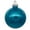 Turquoise, variant on Vickerman 6" Clear Ball Christmas Ornament with Turquoise Glitter Interior, 4 Pieces per bag