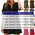 thumbnail image 3 of Munlar Women's Midi Dress Loose Khaki Cotton Linen T Shirt Dress Summer Casual Short Sleeve Sundress, 3 of 5