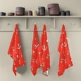 thumbnail image 5 of GZHJMY 1 Pack Red Arrow Heart Kitchen Towels, Soft Highly Absorbent Dish Towels Reusable Tea Towels Set, 28"x 18", 5 of 7