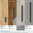 thumbnail image 4 of Amerock Bar Pulls 3-3/4 inch (96mm) Center-to-Center Matte Black Cabinet Pull - 10 Pack, 4 of 8