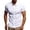 White, variant on Men's Casual Business Affairs Solid Short Sleeve Button Turn-Down Collar Shirt
