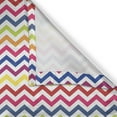 thumbnail image 5 of Ambesonne Colorful Grommet Curtain, Rainbow Chevron Fun, 50" x 84", Multicolor, 5 of 6