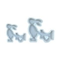 thumbnail image 4 of Easter Mould Size Rabbit Pulling Car Silicone Mould Gypsum Cement Pendant Mould, 4 of 9