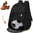thumbnail image 1 of Bolsas de fútbol juvenil Sincero Mochilas deportivas para fútbol baloncesto Negro, 1 of 5