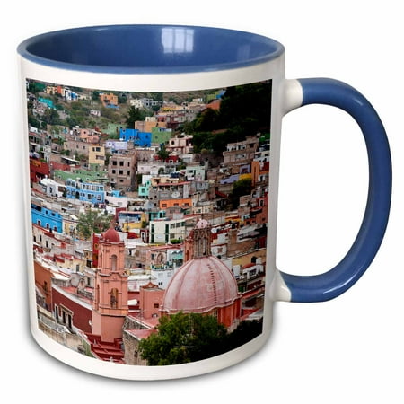 

Mexico Guanajuato View of Guanajuato from El Pipila Monument 11oz Two-Tone Blue Mug mug-314379-6