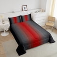 thumbnail image 3 of Erosebridal Red Black and Grey Comforter Set Twin,Rainbow Ombre Bedding Set Aesthetic Room Decor for Women Men,Gradient Colorful Comforter Sets Abstract Quilt Bed Set 2Pcs, 3 of 5