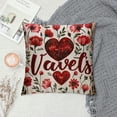 thumbnail image 2 of Qinduosi Happy Valentines Day Decorative Throw Pillow Cover Set of , Red White Holiday Outdoor Pillow, Gifts Cushion Home Decor, 2 of 5