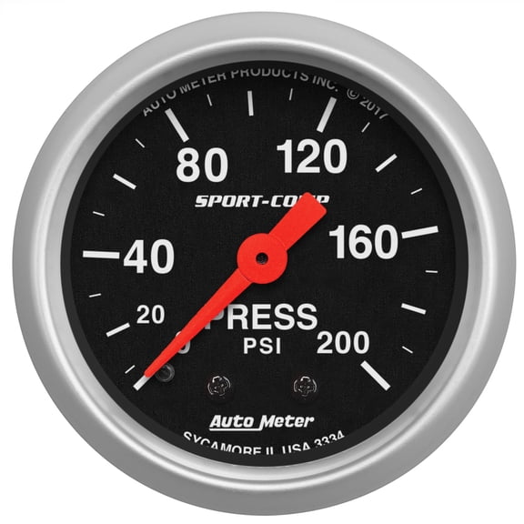 AutoMeter 3334 Sport-Comp Mechanical Pressure Gauge