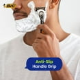 thumbnail image 3 of BIC Flex 5 Hybrid Men's Razor - 1 Handle, 4 Blade Refills & Aloe Vera Strips Disposable Razor | Pack of 4, 3 of 7