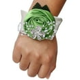 thumbnail image 1 of Naiovety Elegante ramillete de muñeca de rosa de satén hecho a mano para bodas y bailes de graduación ocasiones especiales elástica N12 Type3 NO3, 1 of 6