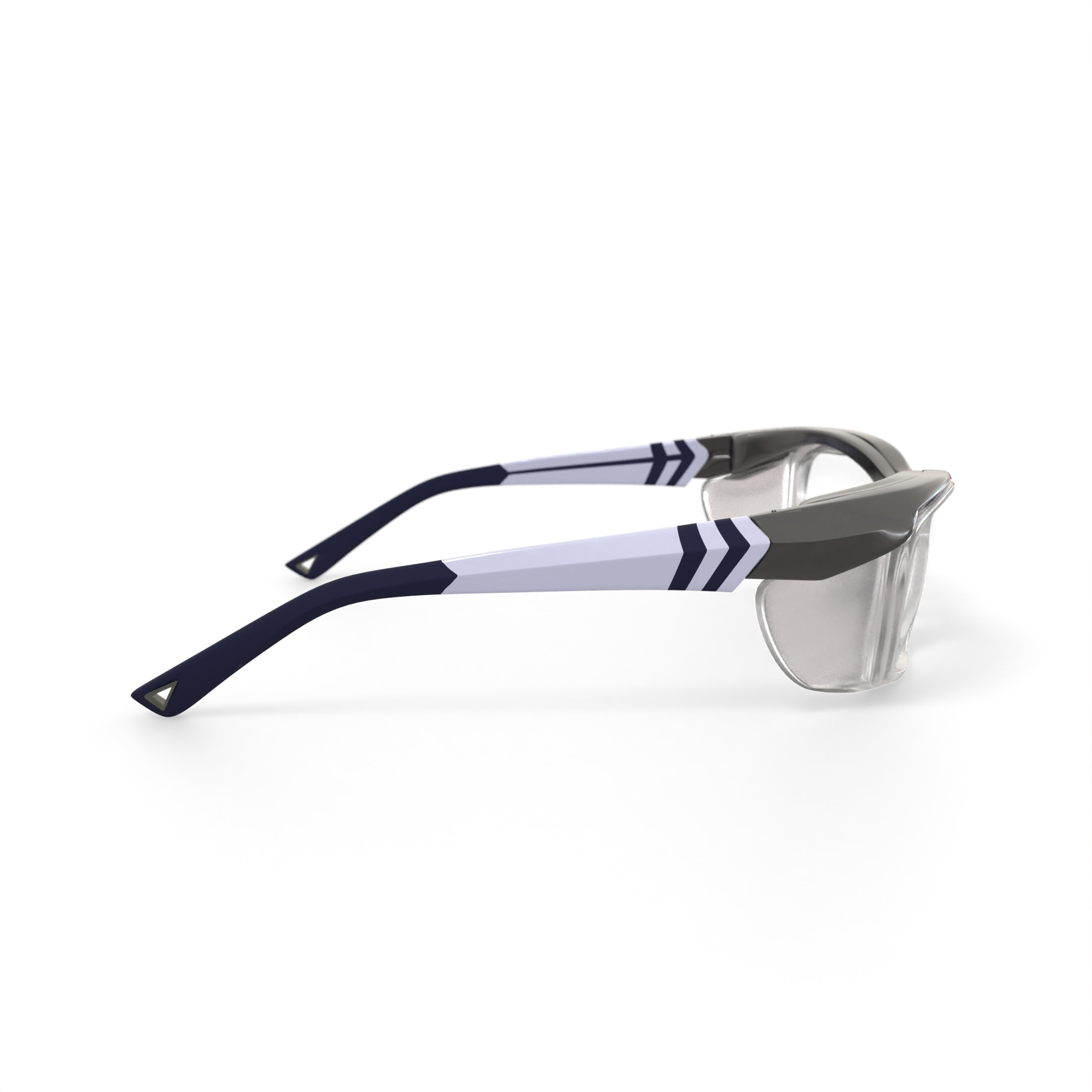 Hilco Vision A2 225 Prescription Safety Glasses Silver/Navy Nylon Frame ANSI Z87.1