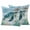 Teal, variant on 2 Pack Outdoor Waterproof Throw Pillow Covers,Sea Turtle Seagrass Starfish Decorative Square Patio Pillowcases for Chair Couch Sofa 16x16in
