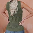 thumbnail image 4 of Blouses for Women Dressy Elegant,Sweater Tank Tops for Women Spring Summer Sleeveless Casual V Neck Cute Pullover Knit Sweater Vest Top, 4 of 5