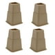 thumbnail image 2 of Patas de cama ajustables para muebles resistentes, elevadores de sofá, almacenamiento debajo de la cama marrón, 2 of 9