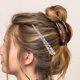 thumbnail image 3 of 4 pinzas para el pelo estilo hueco, accesorios para el pelo, tocado sin dientes (plateadas), 3 of 5