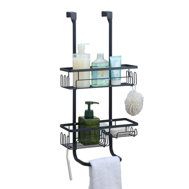SunnyPoint Classic Metal Bathroom Shower Caddy, Over Door Hanging