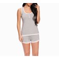 thumbnail image 1 of Conjunto de Pijama Para Mujer Camiseta Sin Mangas y Pantalones Cortos de Pijama nine bull  S, 1 of 6