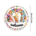 thumbnail image 2 of TIELUTT Easter Bunny Welcome Doormat Absorbent Non Durable Floormat Cute Soft Happy Easter Floormat Furry Area Rug Big Throw Blanket for Couch Blankets for Women Leaving Room Rug Carpet 8x10 Living R, 2 of 7