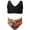 Black, variant on Xmyrz Girls Swimsuits 2 Piece Floral Print High Waist Bikini Set Swimwear Tween Bathing Suits