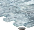thumbnail image 4 of Zalo Knoll Gray 1-in. x 2-in. Brick Joint Vintage Polished Glass Mosaic Wall and Floor Tile, 4 of 4