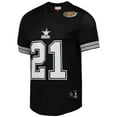 thumbnail image 2 of Men's Mitchell & Ness Deion Sanders Black Dallas Cowboys Retired Player Name & Number Mesh Top, 2 of 3