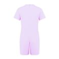 thumbnail image 4 of Moggemol Gymnastics Leotard for Kids Boys Girls Special Needs Adaptive Romper Short Sleeve Dance Lavender 8, 4 of 6
