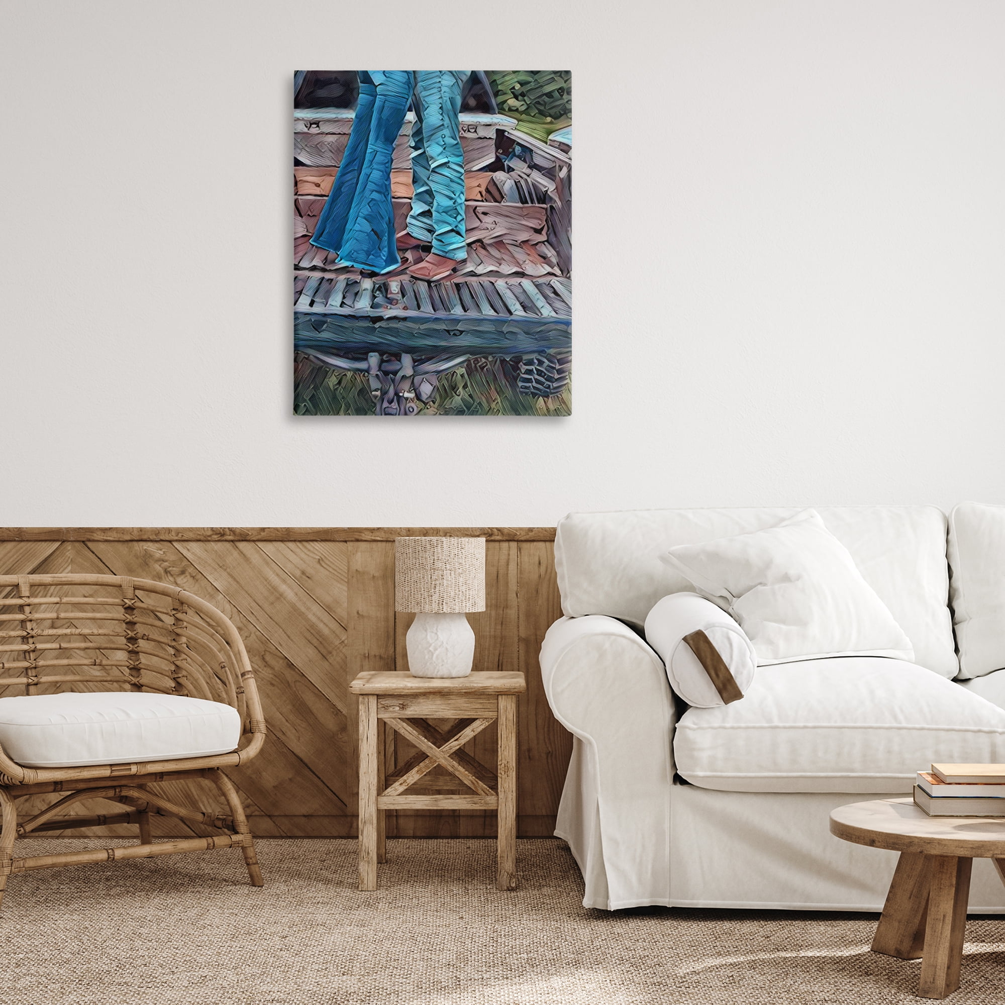 Truck Bed Kisses Canvas Wall Art, design by Jesse Keith