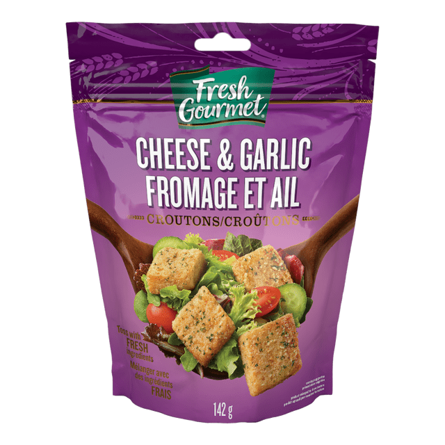 Fresh Gourmet Cheese & Garlic Premium Croutons