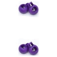 thumbnail image 3 of Yuarrent 2 uds., tope de cordón, palancas de extremo de bloqueo, sujetadores de ajuste coloridos, cerraduras, cierre de , botón de cordón, Morado oscuro 2Conjunto, 3 of 6