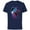 Navy, variant on Marvel Spider-Man: Across the Spider-Verse Miles and Gwen - Short Sleeve Cotton T-Shirt for Adults - Customized-Black