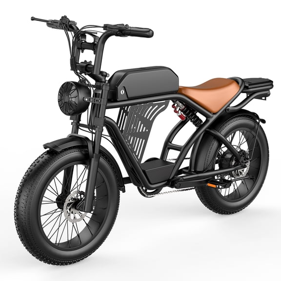 ASKGO Electric Bike for Adults, 2200W Peak Electric Dirt Bike, 48V/20AH Electric Motorcycle, 20"x4" Fat Tire, 65 Miles & UL2849