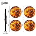thumbnail image 2 of Round Analog Wall Clocks with Non-Ticking Sweep Movement,Battery Operated Clcoks Decorative for Home,Office-Fantasy Painting Of Enormous Majestic Dragon Made Out Of Fire(12inch), 2 of 4