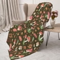 thumbnail image 3 of Sikiie Mushrooms and Autumn Cozy Flannel Fleece Throw Blanket: Lightweight & Thick for All Seasons - Perfect for Women, Men, & Kids"60"x50", 3 of 6