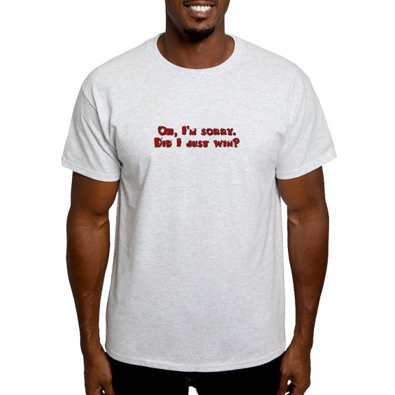 CafePress - Did I Just Win Light T Shirt - Men's Classic Graphic T-Shirt