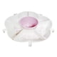 thumbnail image 2 of Colador giratorio Kitchen Degree de doble capa con escurridor Rosado, 2 of 6