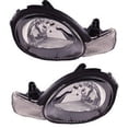 thumbnail image 4 of For 00 01 02 Neon Headlight Headlamp Front Head Light Lamp Black w/Bulb SET PAIR, 4 of 5