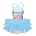 thumbnail image 2 of TiaoBug Kids Girls Ballet Dance Gymnastics Leotard Tutu Dress Halter Sequins Dancewear 3-10, 2 of 7