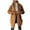 Khaki, variant on IROINNID Women's Jacket Shearling Jacket Solid Color Long Sleeve Casual Top Cardigan Outerwear Plush Suit Coat, Pink