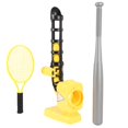 thumbnail image 1 of Auto Baseball Pitching Machine, Tennis Baseball Pitcher Set with Bat, Racket, for Youth Sports Game, 1 of 7
