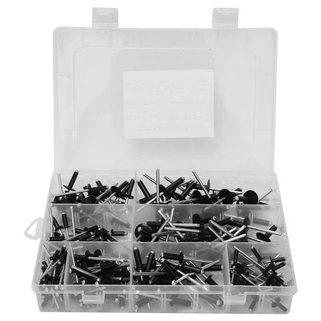 Blind Fastener,200 Pcs Black Blind Blind Rivet Rivet Ultra Responsive