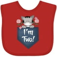 thumbnail image 3 of Inktastic I'm Two Years Old Kitty Cat 2nd Birthday Girls Baby Bib, 3 of 4