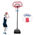 thumbnail image 2 of Canasta de baloncesto Portátil Costway ajustable en Altura 1,6-2,1m Negro y blanco, 2 of 10