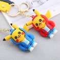 thumbnail image 2 of LLavero de dibujos animados de Pokémon, colgante de figura DE ACCIÓN DE Pikachu, modelos de ropa de moda, llavero de juguete, colgantes de mochila, regalos de cumpleaños QYM unisex, 2 of 2