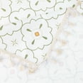 thumbnail image 2 of Unique Bargains Rectangle Floral Tablecloth Faux PU Table Cover with Tassels Flower 55"x55", 2 of 5